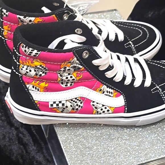 Vans Skate Sk8 Hi Shoes- Fuschia Fedora - Picture 8 of 8